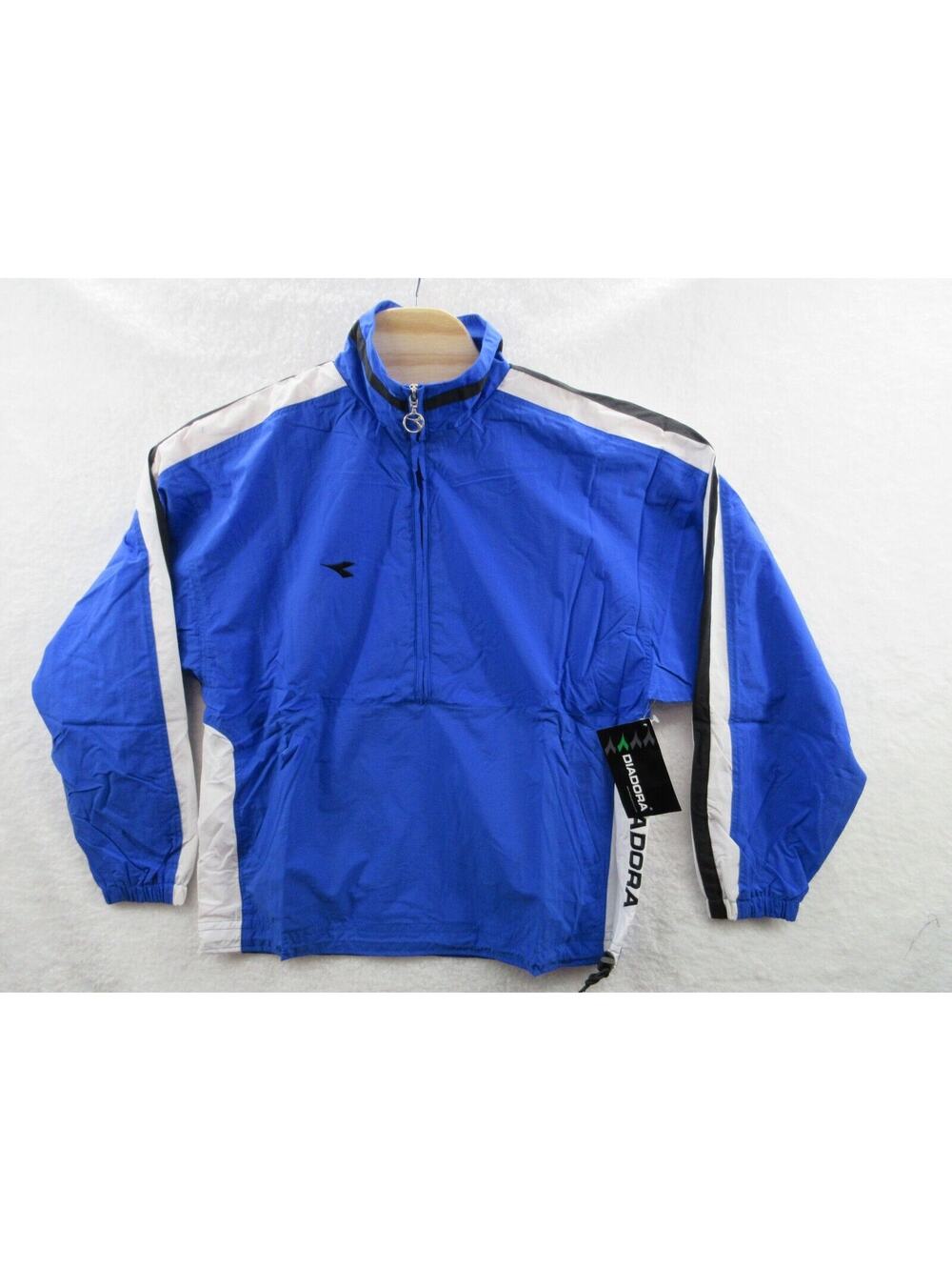 Y2K NWT DIADORA Canova Soccer Men's Small Nylon Pullover Jacket